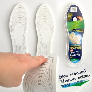 Men's shock-absorbing memory foam insoles